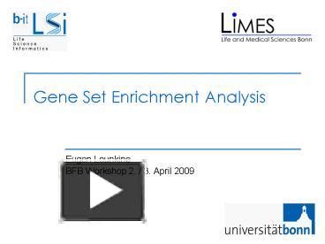 Ppt Gene Set Enrichment Analysis Powerpoint Presentation Free To