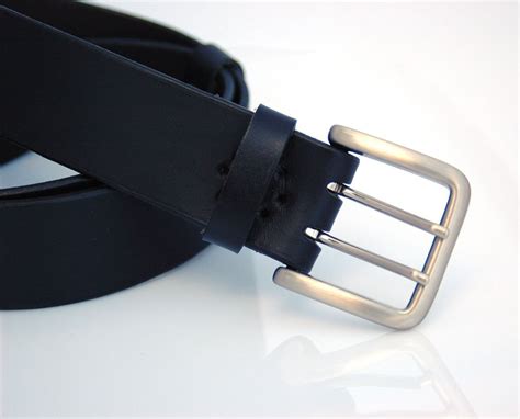 Ceinturon Cuir Noir Olivier Double Ardillon Ma Ceinture