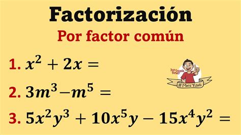 Factorizaci N Por Factor N M Todo Video De Youtube