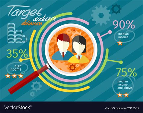 Target Audience Infographic Royalty Free Vector Image