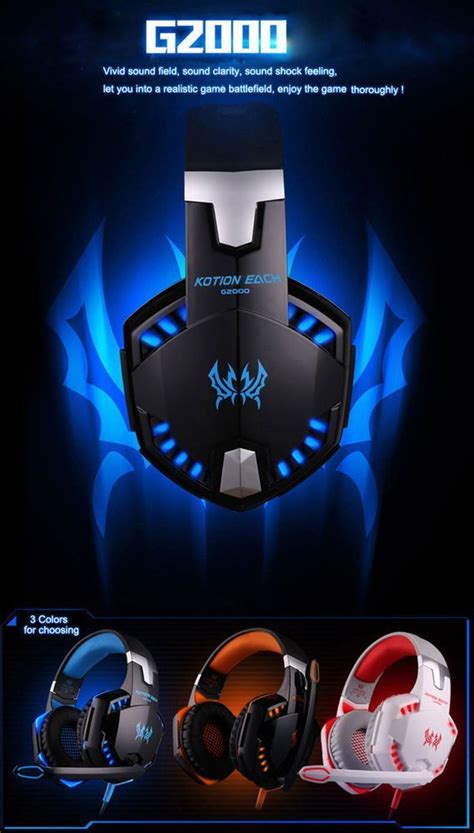 Kotion Each G Computer Stereo Gaming Headphones Best Casque Deep