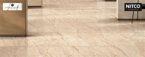 Beige Colour Porcelain Nitco Vitrified Floor Tiles Thickness Mm