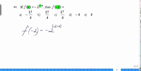 Evaluating Exponential Functions Algebra Hspe Youtube