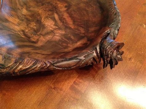 Custom Made Hand Carved Walnut Bowl By Mark Alan Artisan Woods