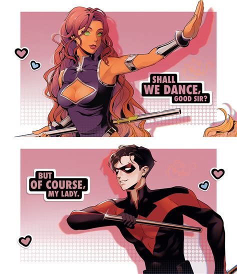 [fan Art] Robin And Starfire By Artcraawl R Dccomics