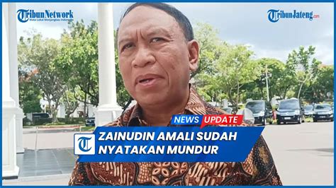 Jokowi Ungkap Zainudin Amali Sudah Nyatakan Mundur Sebagai Menpora