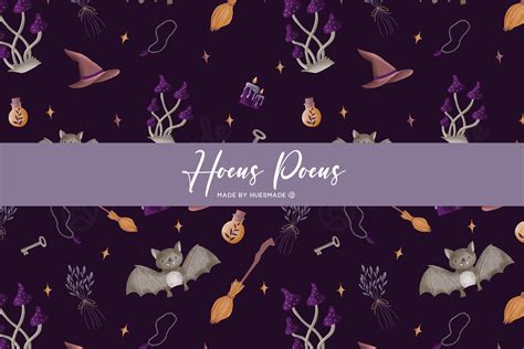 Hocus Pocus - Seamless Pattern – MasterBundles