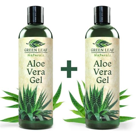 Green Leaf Naturals Organic Aloe Vera Gel Pure Thin Gel Formula For