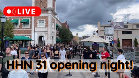 Live Opening Night Of Halloween Horror Nights Orlando Youtube