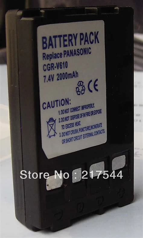 Replacement Camcorder Battery For Panasonic Cgr V Cgr V S Cgr V