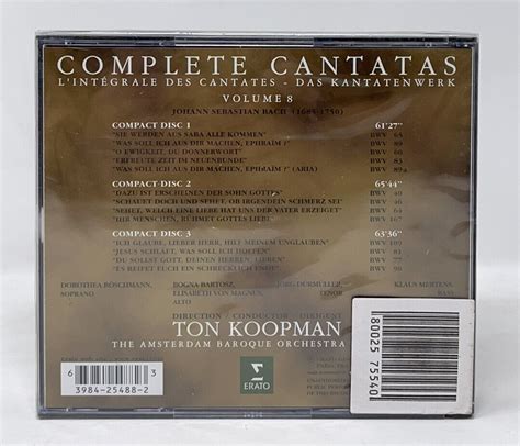 Bach Complete Cantatas Vol Cd Mar Discs Erato Usa