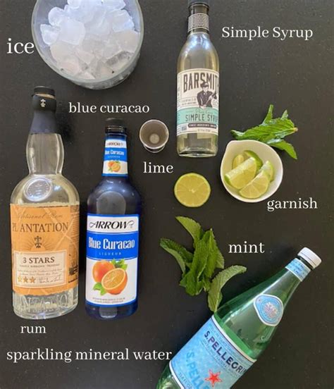 Blue Curacao Mojito - Simply Made Eats