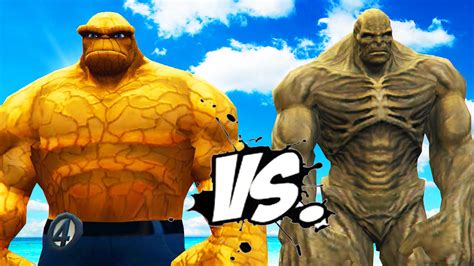 The Thing Vs Abomination Epic Battle Youtube