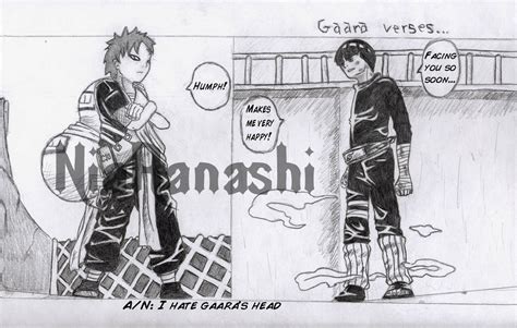 Chunin exam-Gaara v. Lee by NiaRanashi on DeviantArt