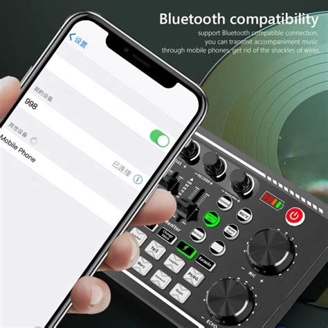F998 Live Sound Card and Audio Interface with Mixer Effects and Voice ...