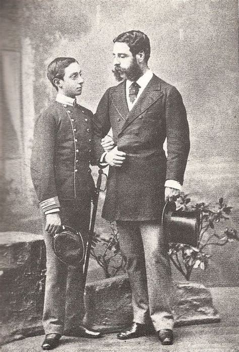 Alfonso XII con su mentor el duque de Sesto Alfonso xiii de españa