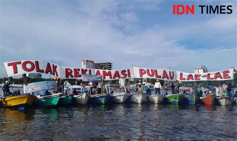 Aksi Tolak Reklamasi Warga Pulau Lae Lae Ditangkap