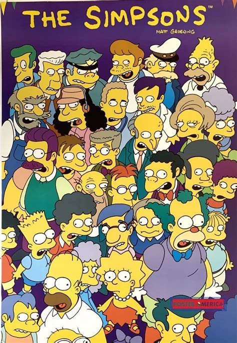 Massive Iconic Poster Of The Simpsons Cast Hits Auction 47 Off