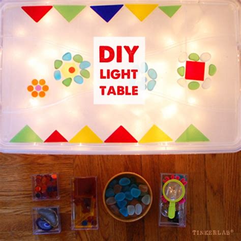 Homemade Easy Low Cost Light Table Tinkerlab