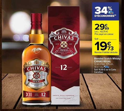 Promo Blended Scotch Whisky Chivas Regal Chez Carrefour Icatalogue Fr