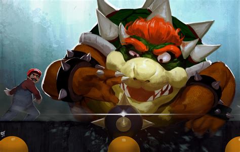 Mario V Bowser By Redblacktac On Deviantart