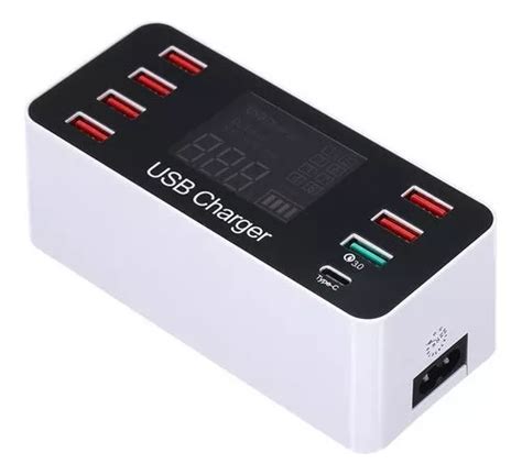 Carregador Usb Rápido Qc3 0 Porta 40w Estação De Carrega