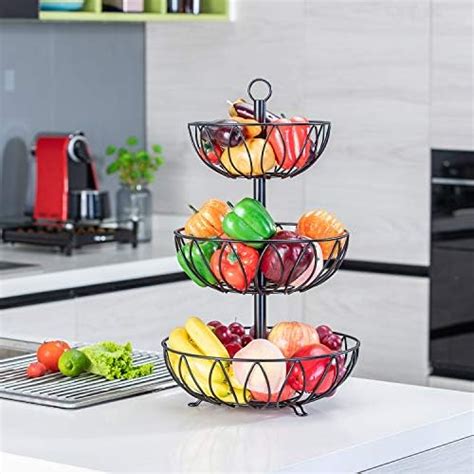 Rice Rat Fruit Stand Vegetables Basket Counter Top Fruit Basket Bowl