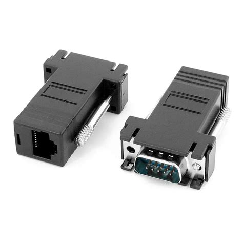 DB9 Male to RJ45 8P8C Modular Connector Adapter-in Computer Cables & Connectors from Computer ...