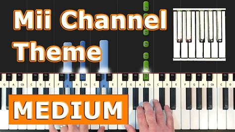 Mii Channel Theme EASY Piano Tutorial Sheet Music Synthesia YouTube