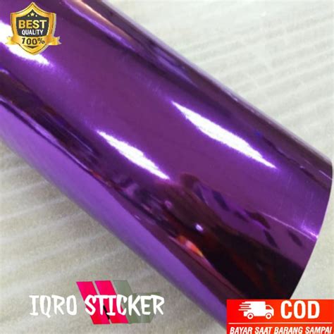 Jual Stiker Skotlet Motor Emas Scotlite Metalik Krom Mirror Emas Gold