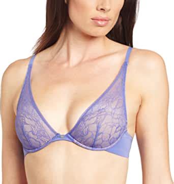 Calvin Klein Women S Naked Glamour All Lace Plunge Bra Lapis Lazuli C At Amazon Womens