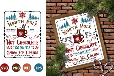 Christmas Hot Cocoa Sign SVG Graphic By Hello Magic Creative Fabrica