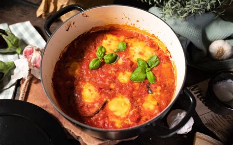 Melanzane Alla Parmigiana Auberginenauflauf Auf Italienisch