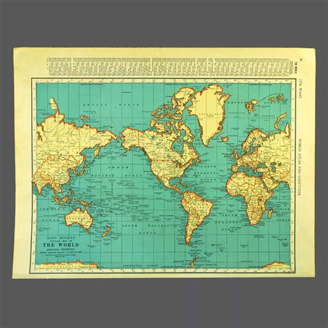 Vintage World Map Art