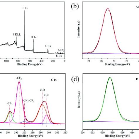 XPS Spectra Of The SHS A XPS Survey Spectra B High Resolution Of