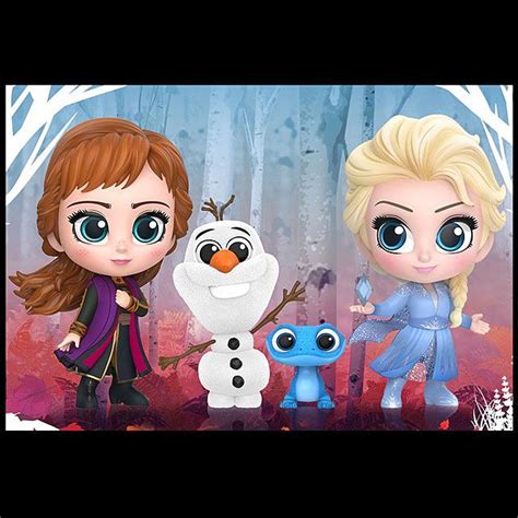 Hot Toys Frozen Ii Elsa Anna Olaf Salamander Cosbaby S Bobble Head Bobble Head Elsa