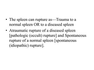 splenic injury | PPT