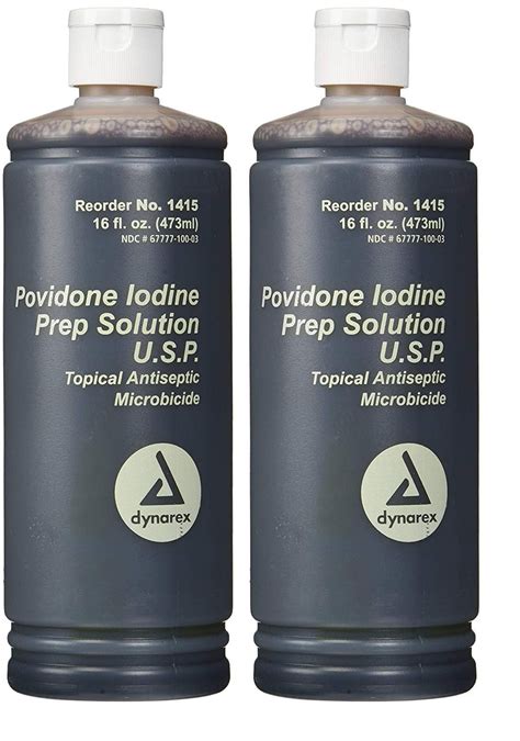 Povidone Iodine Prep Solution Usp Fluid Ounce Pack Walmart