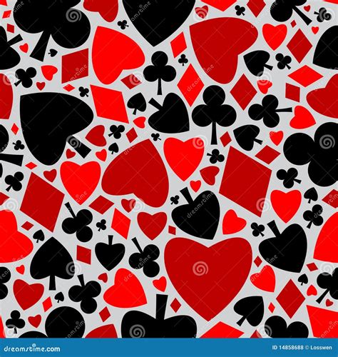 Playing Card Seamless Pattern Royalty Free Stock Photos - Image: 14858688