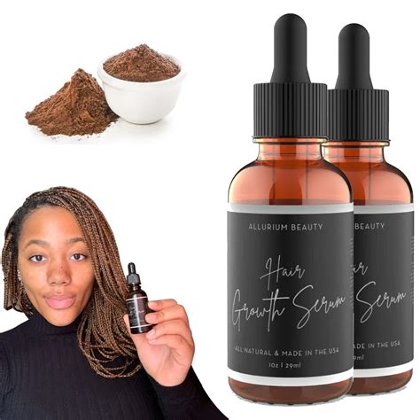 Buy Allurium Hair Growth Serum With Chebe For Black Women Allurium