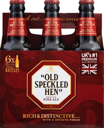 Greene King Brewing Old Speckled Hen English Fine Ale Beer 6 Bottles