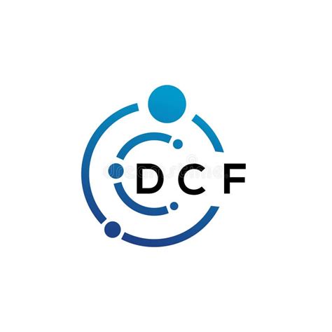 Dcf Logo Voor Letters Op Witte Achtergrond Dcf Creatieve Initialen