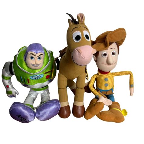 Toy Story. Set of 3. Woody, Buzz and Bullseye Plush(s)