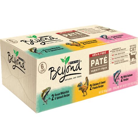 (6 Pack) Purina Beyond Grain Free, Natural Pate Wet Cat Food, Grain ...