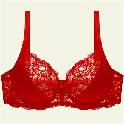 Munlar Wire Free Women S Bra Red Push Up Lightly Lined T Shirt Bra Lace