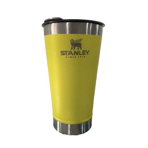 Copo Termico Stanley 473ml Tampa E Abridor Amarelo Fosco Premium