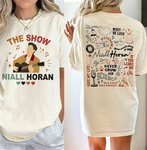 Niall Horan The Show Tracklist Shirt Niall Horan Merch Etsy