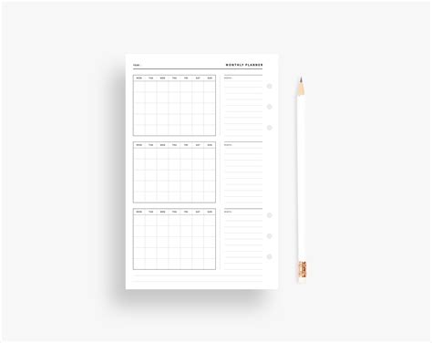 3 Month Planner Printable, Quarterly Planner, 90 Day Plan, Undated ...