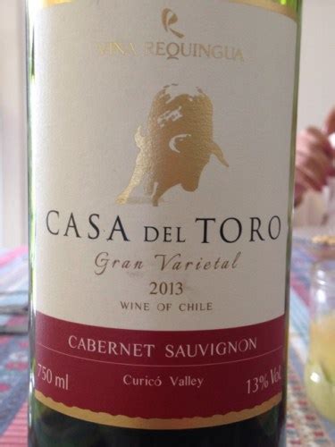 Casa Del Toro Gran Varietal Cabernet Sauvignon Vivino Australia