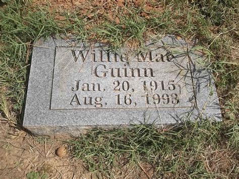 Willie Mae Whitehead Guinn 1915 1993 Find A Grave Memorial